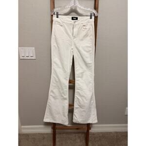 Paige-off white soft Corduroy flare pants- Size 27